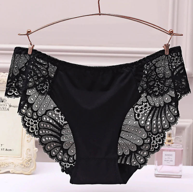 Floral Lace Cotton Panties