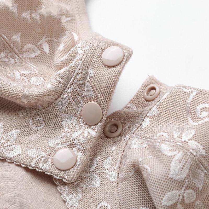 Front button open bra